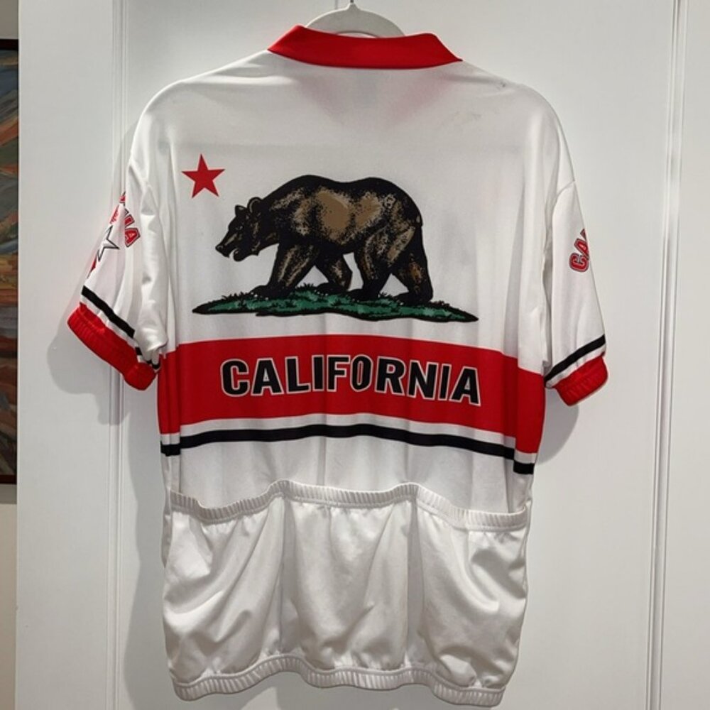 Bike Cycling Jersey with California Bear graphics Large - Picture 5 of 8